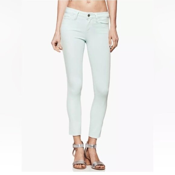 Paige Denim Light Green Verdugo Stretch Skinny Ankle Jeans size 28 - Picture 1 of 13